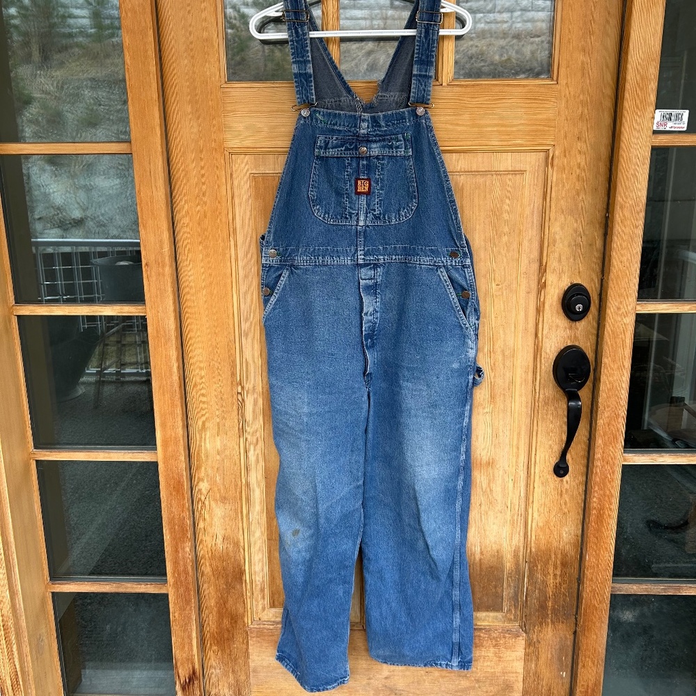 Men's Big Ben Denim Overalls - see description for condition & measurements